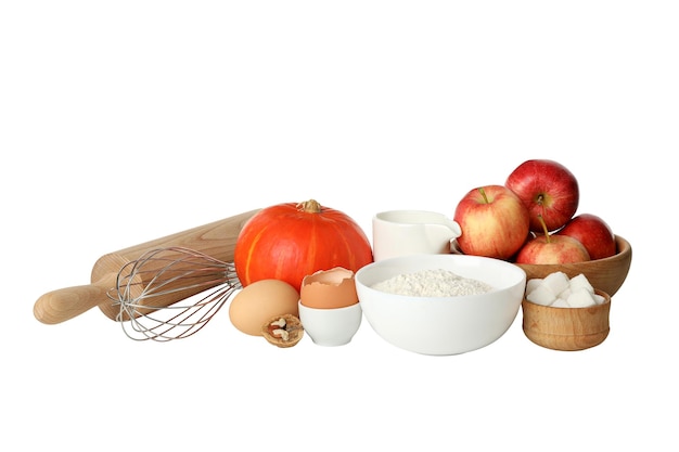 kuchynský stôl s ingredienciami